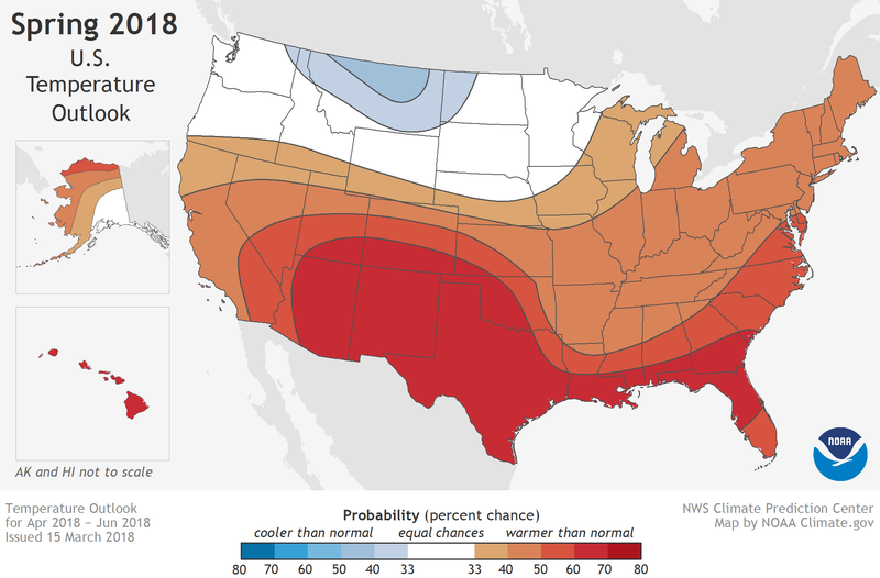 Illustration for article titled What Weather Is in Store for the United States This Coming Spring